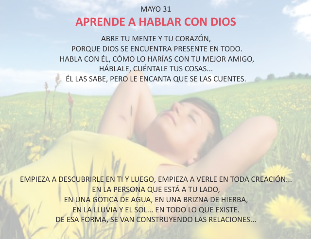 Aprende a hablar con Dios